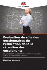 bokomslag valuation du rle des gestionnaires de l'ducation dans la rtention des enseignants