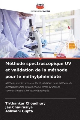 Mthode spectroscopique UV et validation de la mthode pour le mthylphnidate 1