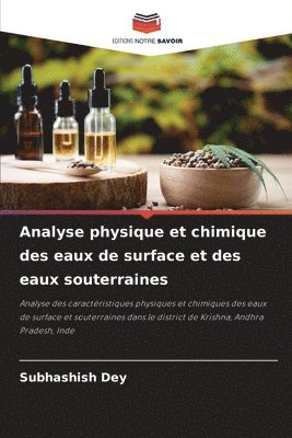 bokomslag Analyse physique et chimique des eaux de surface et des eaux souterraines