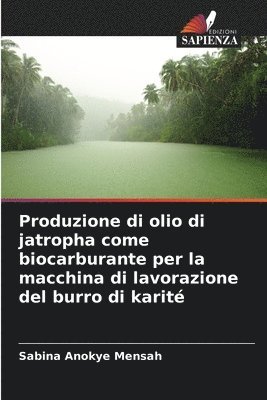 Produzione di olio di jatropha come biocarburante per la macchina di lavorazione del burro di karit 1