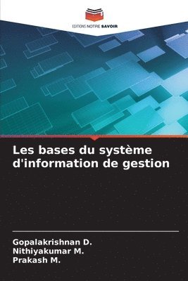 bokomslag Les bases du systme d'information de gestion