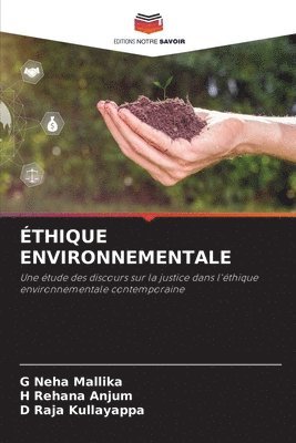 bokomslag thique Environnementale