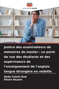 bokomslag Justice des examinateurs de mmoires de master