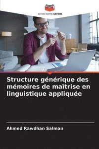 bokomslag Structure gnrique des mmoires de matrise en linguistique applique