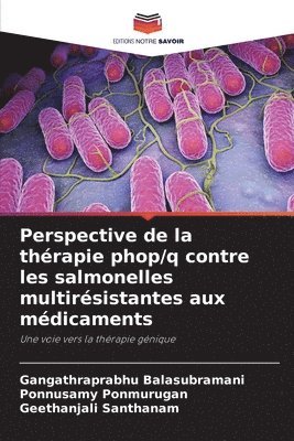 Gangathraprabhu Balasubramani, Ponnusamy Ponmurugan, Geethanjali Santhanam - Perspective de la thérapie phop/q contre les salmonelles multirésistantes aux médicaments, Häftad