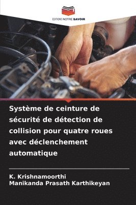 bokomslag Systme de ceinture de scurit de dtection de collision pour quatre roues avec dclenchement automatique