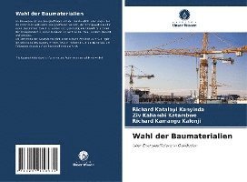 bokomslag Wahl der Baumaterialien