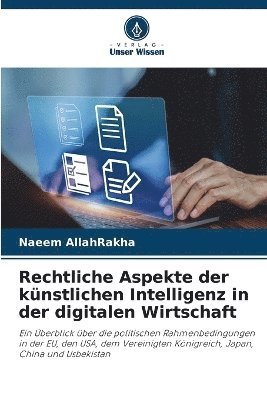 bokomslag Rechtliche Aspekte der knstlichen Intelligenz in der digitalen Wirtschaft