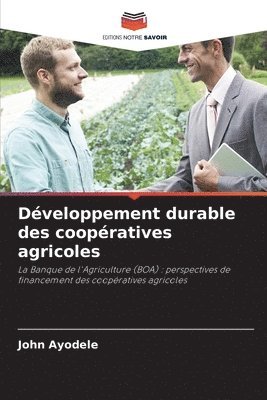 bokomslag Dveloppement durable des coopratives agricoles