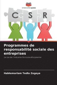 bokomslag Programmes de responsabilité sociale des entreprises