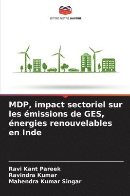 bokomslag MDP, impact sectoriel sur les émissions de GES, énergies renouvelables en Inde