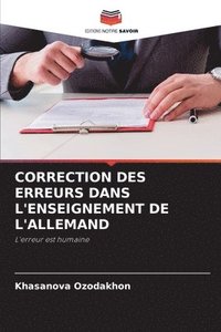 bokomslag Correction Des Erreurs Dans l'Enseignement de l'Allemand