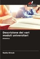 bokomslag Descrizione dei vari moduli universitari