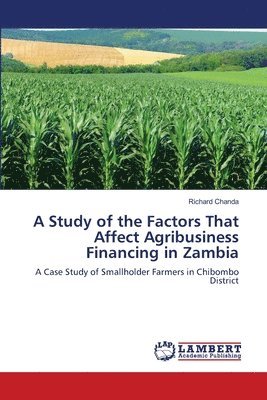 bokomslag A Study of the Factors That Affect Agribusiness Financing in Zambia