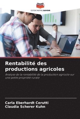 Rentabilité des productions agricoles