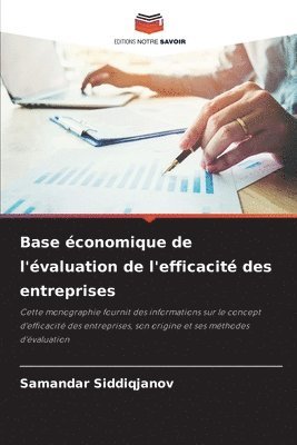 bokomslag Base économique de l'évaluation de l'efficacité des entreprises