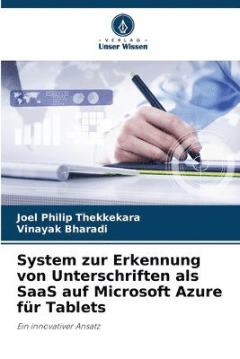 bokomslag System zur Erkennung von Unterschriften als SaaS auf Microsoft Azure für Tablets