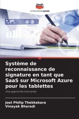 Système de reconnaissance de signature en tant que SaaS sur Microsoft Azure pour les tablettes