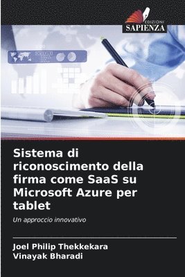 Sistema di riconoscimento della firma come SaaS su Microsoft Azure per tablet 1