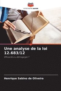 bokomslag Une analyse de la loi 12.683/12