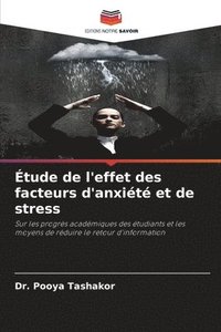 bokomslag tude de l'effet des facteurs d'anxit et de stress