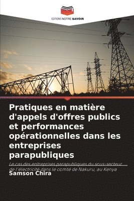 bokomslag Pratiques en matire d'appels d'offres publics et performances oprationnelles dans les entreprises parapubliques