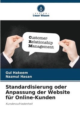 bokomslag Standardisierung oder Anpassung der Website fr Online-Kunden