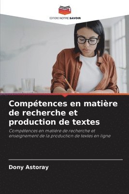 bokomslag Comptences en matire de recherche et production de textes