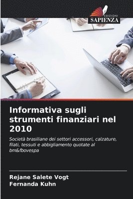 bokomslag Informativa sugli strumenti finanziari nel 2010