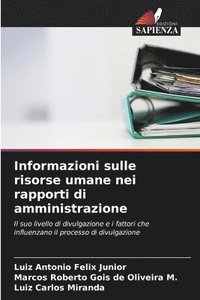 bokomslag Informazioni sulle risorse umane nei rapporti di amministrazione