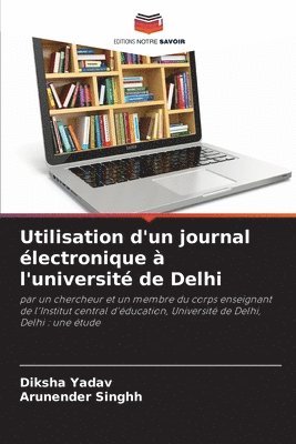 bokomslag Utilisation d'un journal électronique à l'université de Delhi