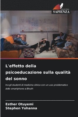 bokomslag L'effetto della psicoeducazione sulla qualit del sonno