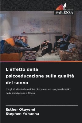 bokomslag L'effetto della psicoeducazione sulla qualità del sonno