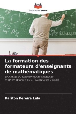 bokomslag formation des formateurs d'enseignants de mathématiques