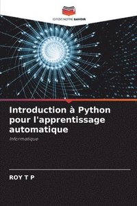 bokomslag Introduction  Python pour l'apprentissage automatique