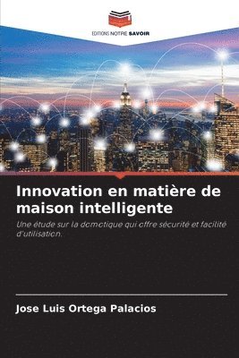 bokomslag Innovation en matière de maison intelligente