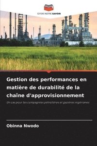 bokomslag Gestion des performances en matire de durabilit de la chane d'approvisionnement