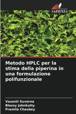 bokomslag Metodo HPLC per la stima della piperina in una formulazione polifunzionale