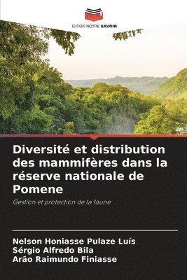 Diversité et distribution des mammifères dans la réserve nationale de Pomene
