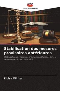 bokomslag Stabilisation des mesures provisoires antrieures