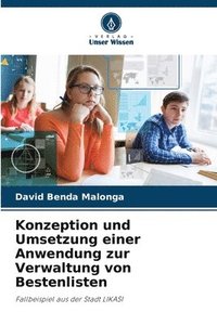 bokomslag Konzeption und Umsetzung einer Anwendung zur Verwaltung von Bestenlisten