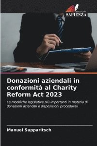bokomslag Donazioni aziendali in conformità al Charity Reform Act 2023
