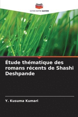 bokomslag tude thmatique des romans rcents de Shashi Deshpande