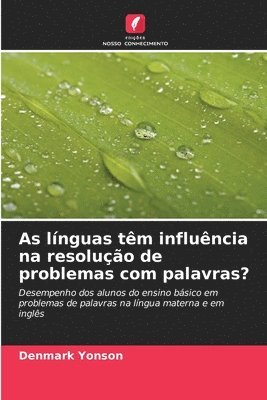 As lnguas tm influncia na resoluo de problemas com palavras? 1