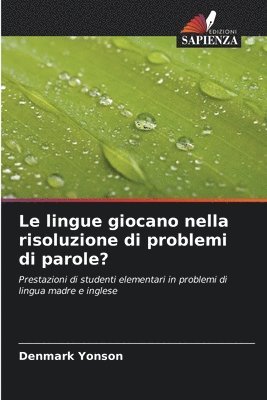 bokomslag lingue giocano nella risoluzione di problemi di parole?