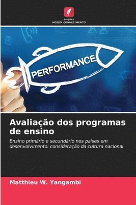 bokomslag Avaliao dos programas de ensino