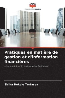 bokomslag Pratiques en matire de gestion et d'information financires