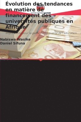 bokomslag volution des tendances en matire de financement des universits publiques en Afrique