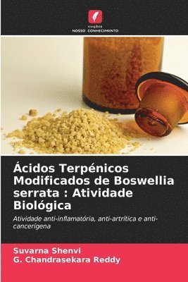 bokomslag cidos Terpnicos Modificados de Boswellia serrata