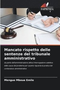 bokomslag Mancato rispetto delle sentenze del tribunale amministrativo